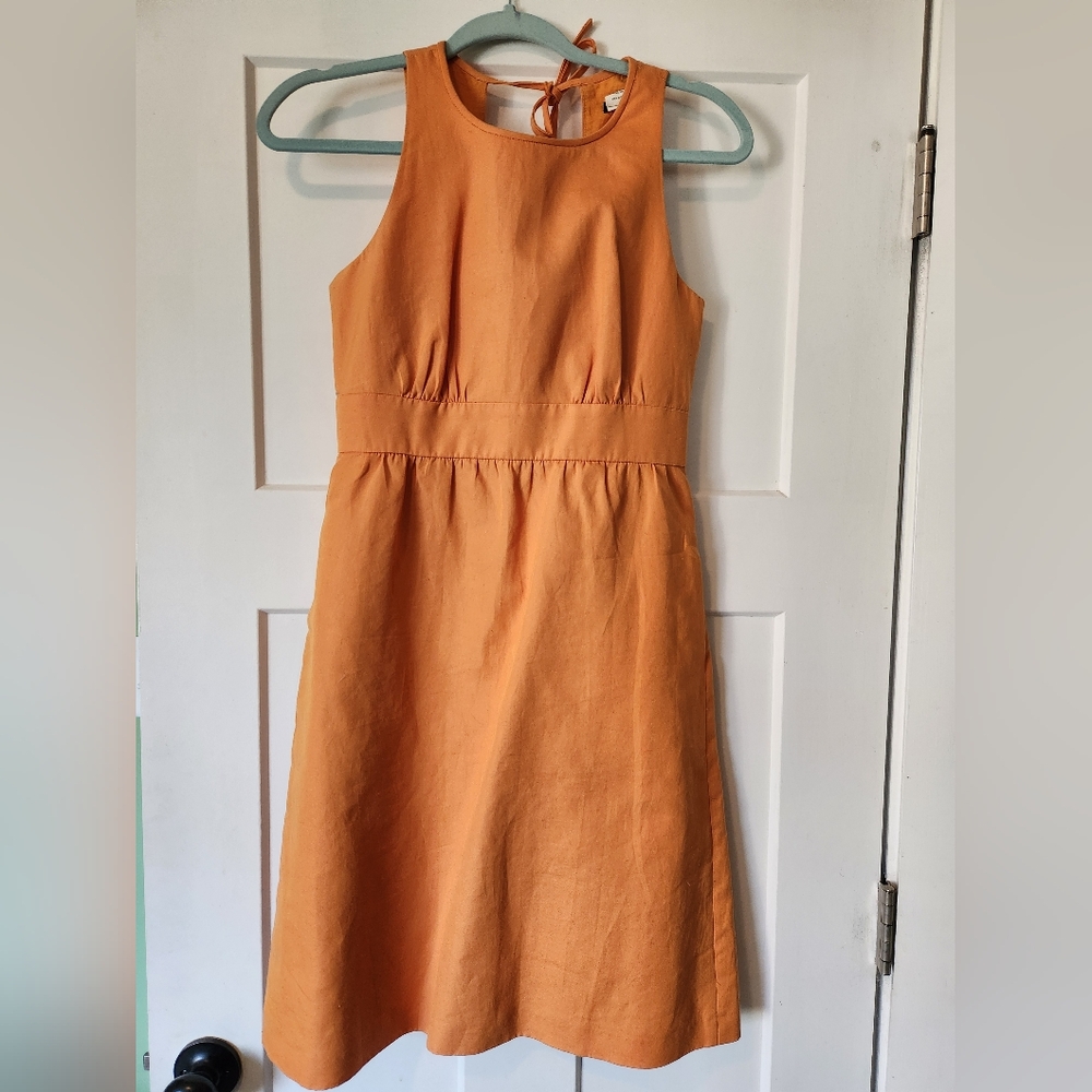 J.Crew Vibrant Orange Dress